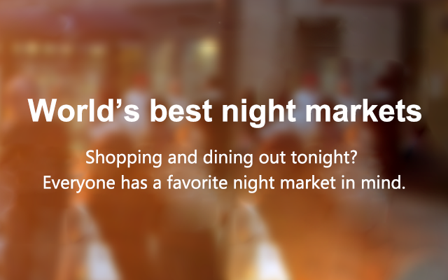 World's best night marketes