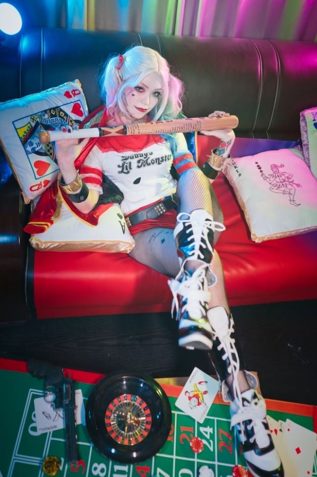 小靜 Shizu - 小丑 女哈莉奎茵-2018 NYX Professional Makeup Luv Out Loud 真本色、大聲愛 COSPLAY彩妝造型大賽
