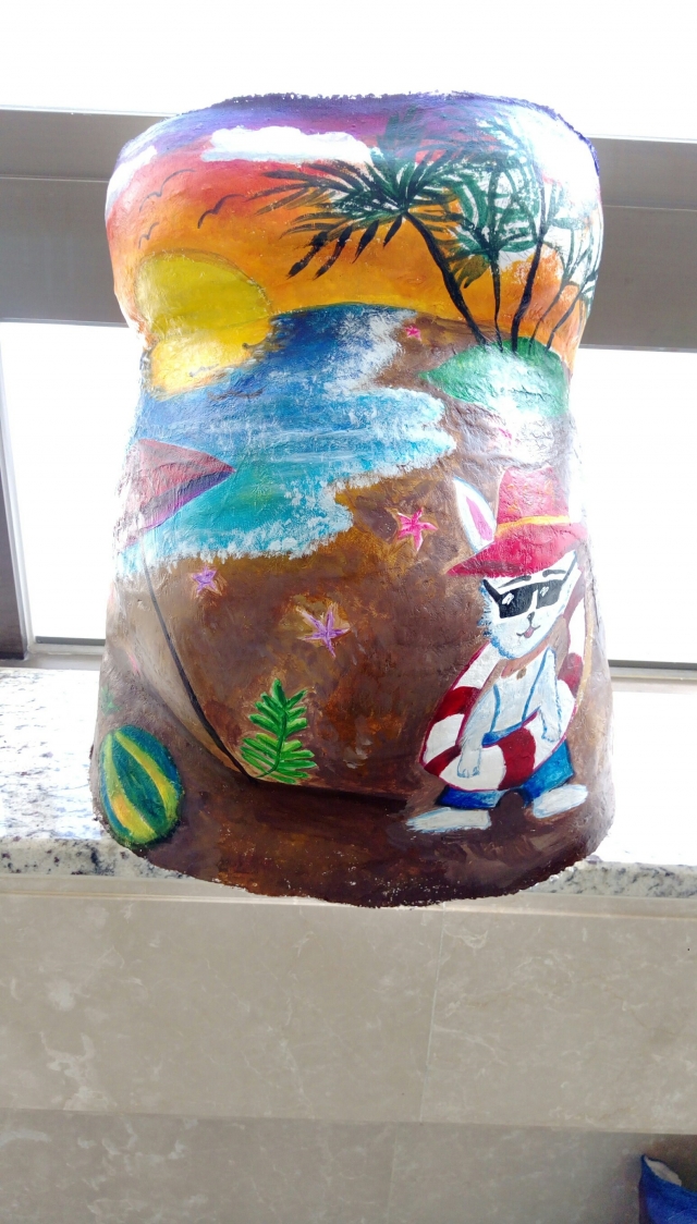 傍晚的色彩及新希望-創意胸肚模彩繪