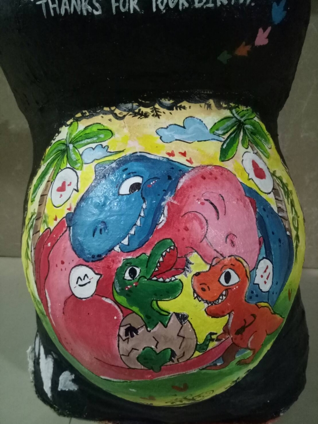 和樂龍龍-創意胸肚模彩繪