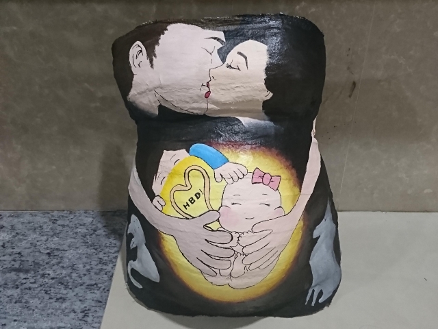 Family-創意胸肚模彩繪