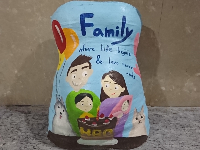 Family-創意胸肚模彩繪