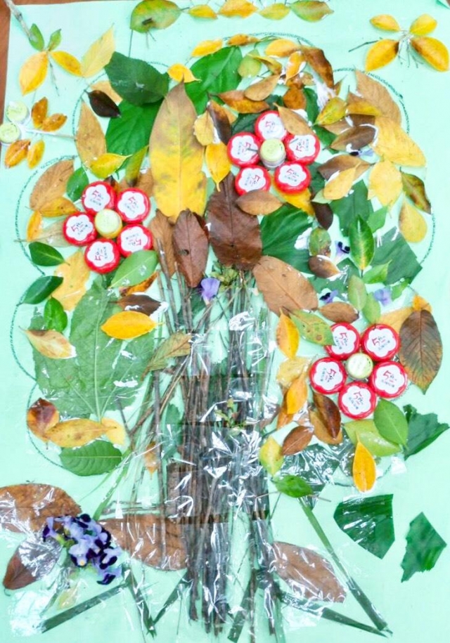 野餐和花園裡的大樹-親子創作投票