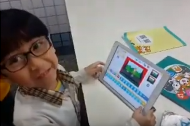 育才國小 ScratchJr_張同學的「忍者貓咪跳舞秀」-107學年度第一學期SCRATCHJR競賽