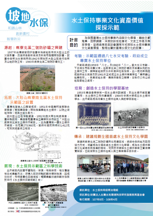 坡地水保-水土保持事業文化資產價值探採示範-107年水土保持成果發表會-計畫成果票選活動