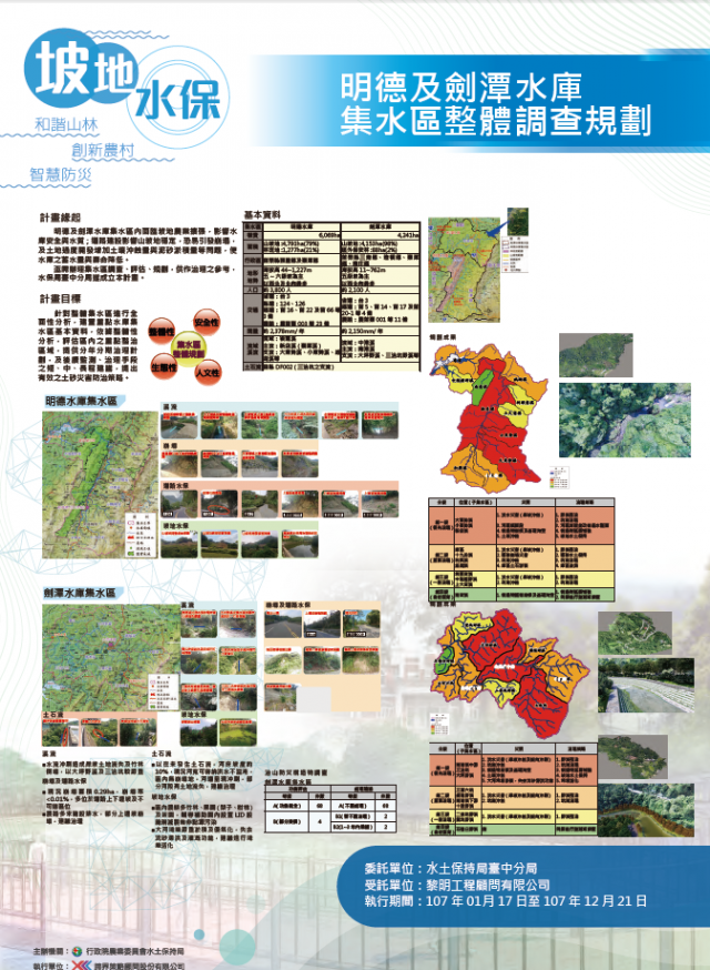 坡地水保-明德及劍潭水庫集水區整體調查規劃-107年水土保持成果發表會-計畫成果票選活動