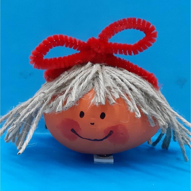 可愛小女孩-創意彩蛋賽端午