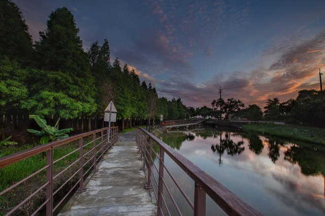 菁埔埤火燒雲日落-六甲之美~第三屆攝影比賽