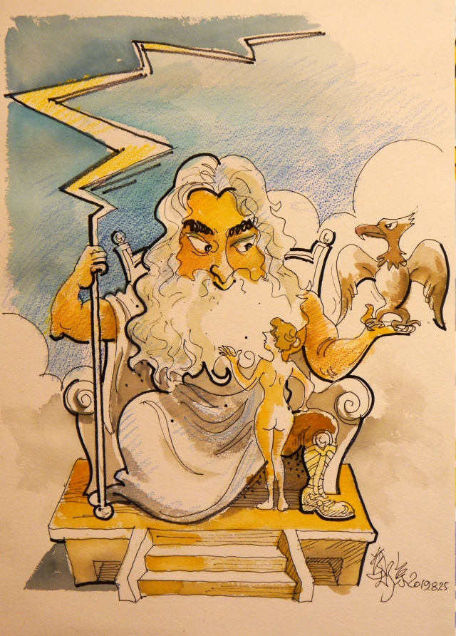 鄭京-太陽神宙斯-國立臺南生活美學館~2019肖像漫畫PK/虛擬人物創作篇             網路票選活動