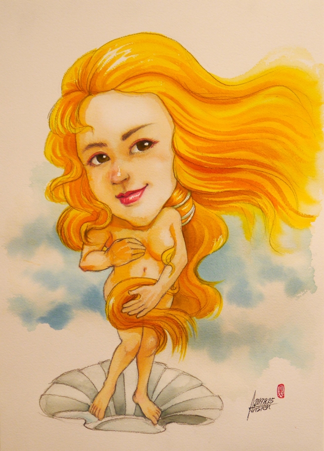 吳智賢-維納斯-國立臺南生活美學館~2019肖像漫畫PK/虛擬人物創作篇             網路票選活動