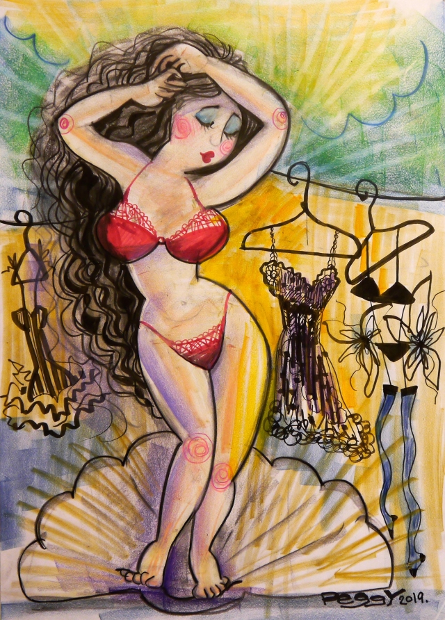 吳佩菁-維納斯-國立臺南生活美學館~2019肖像漫畫PK/虛擬人物創作篇             網路票選活動