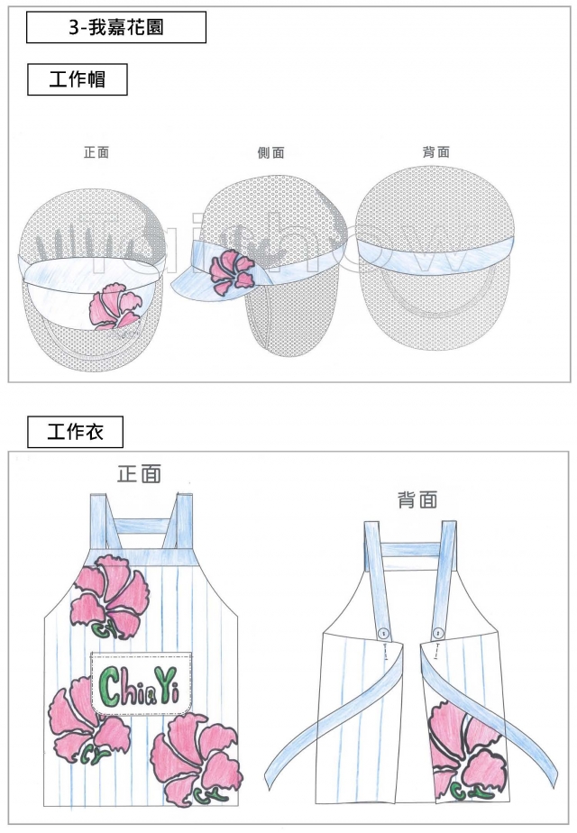 我嘉花園-食安在嘉，夜市形象工作衣帽、透明口罩不能少！設計比賽