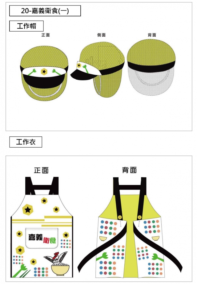 嘉義衛食(一)-食安在嘉，夜市形象工作衣帽、透明口罩不能少！設計比賽