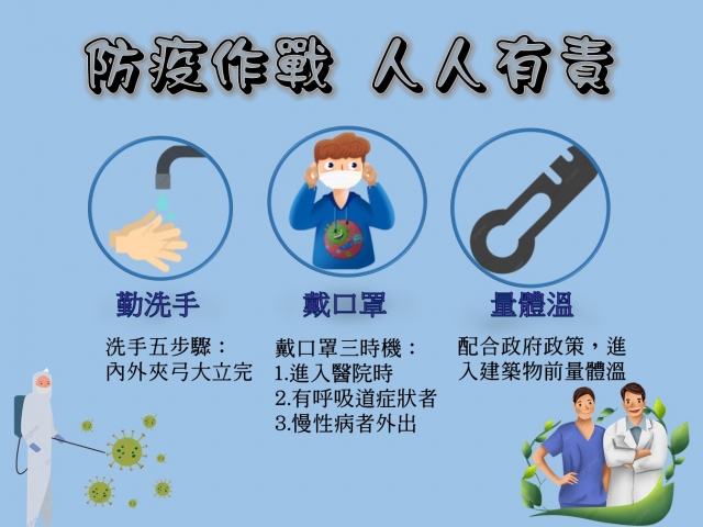 防疫作戰，人人有責-社區健康宣導成品 票選活動
