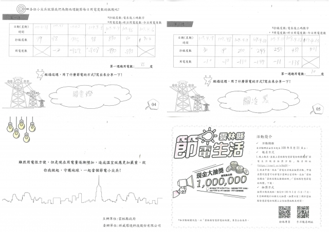 嘉捷-雲林縣小縣民教育活動學習紀錄冊-中溪國小