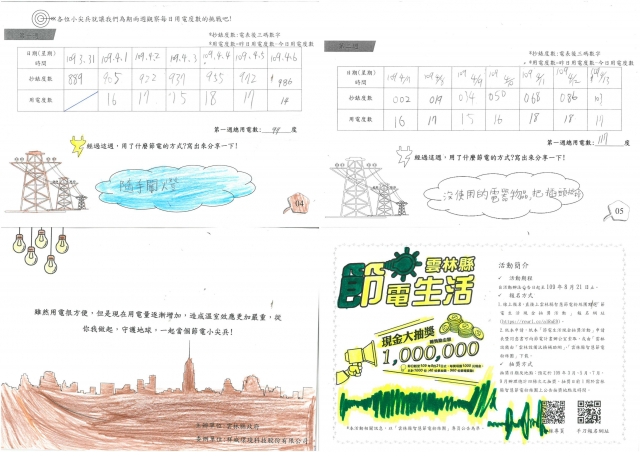 翁巧宸-雲林縣小縣民教育活動學習紀錄冊-中溪國小
