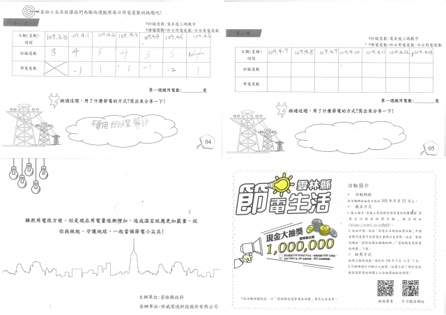 周家存-雲林縣小縣民教育活動學習紀錄冊-中溪國小