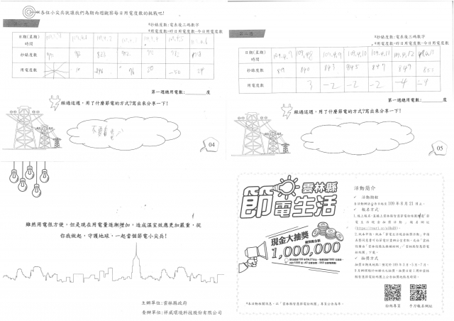 敬諱-雲林縣小縣民教育活動學習紀錄冊-中溪國小