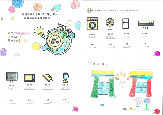 鍾沂芯-雲林縣小縣民教育活動學習紀錄冊-林頭國小