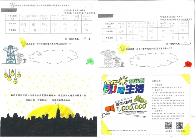 蔡沛璟-雲林縣小縣民教育活動學習紀錄冊-林頭國小