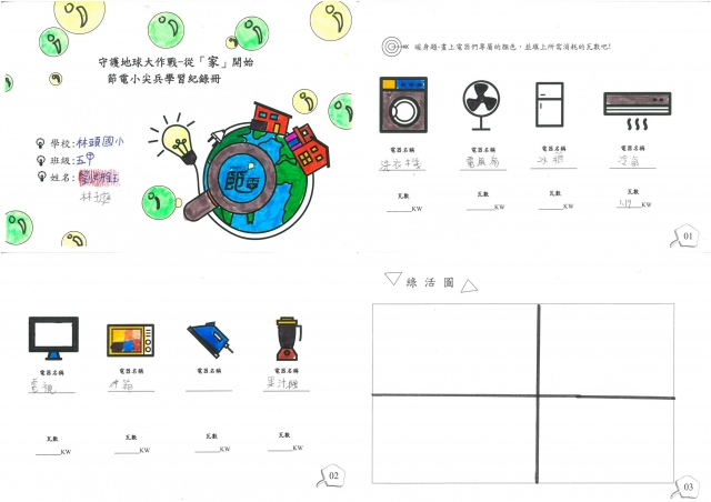 林子庭-雲林縣小縣民教育活動學習紀錄冊-林頭國小