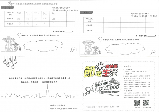 彭心雯-雲林縣小縣民教育活動學習紀錄冊-林頭國小