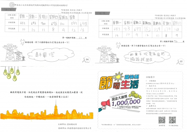 李慈恩-雲林縣小縣民教育活動學習紀錄冊-水燦林國小