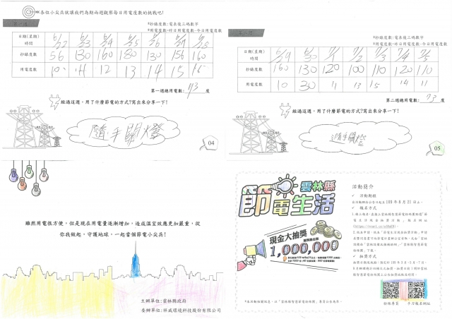 許亦涵-雲林縣小縣民教育活動學習紀錄冊-水燦林國小