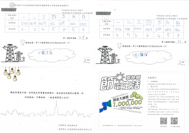 何侑軒-雲林縣小縣民教育活動學習紀錄冊-永光國小