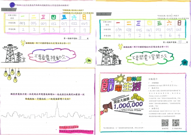 林嘉蓁-雲林縣小縣民教育活動學習紀錄冊-永光國小