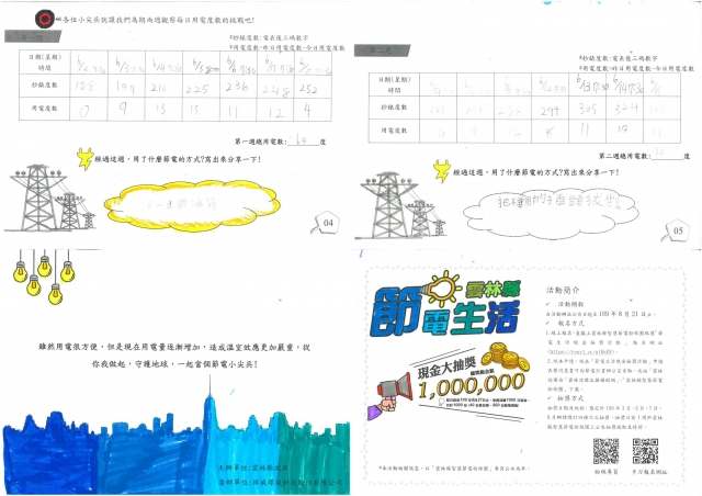 徐欣怡-雲林縣小縣民教育活動學習紀錄冊-永光國小