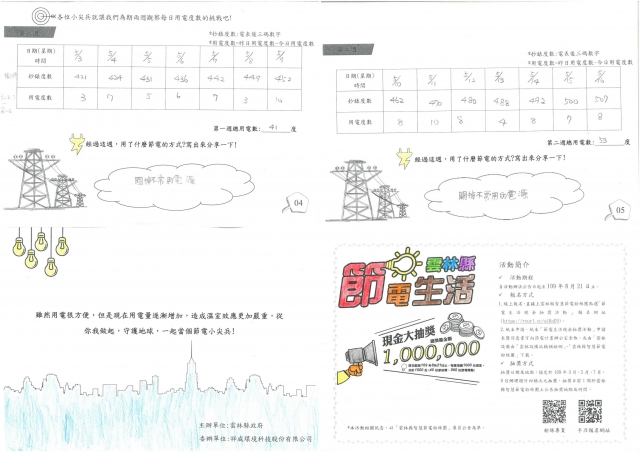 林爰喬-雲林縣小縣民教育活動學習紀錄冊-麥寮國小