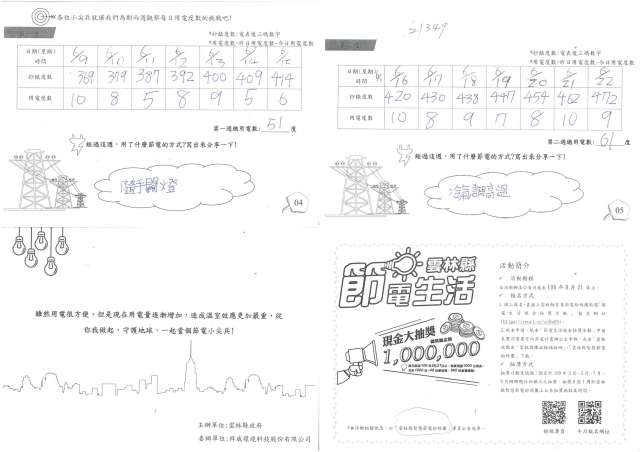 林震毅-雲林縣小縣民教育活動學習紀錄冊-麥寮國小