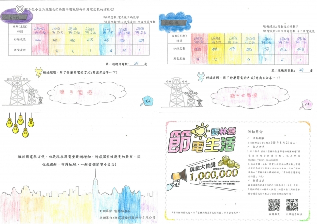 林忻霈-雲林縣小縣民教育活動學習紀錄冊-麥寮國小
