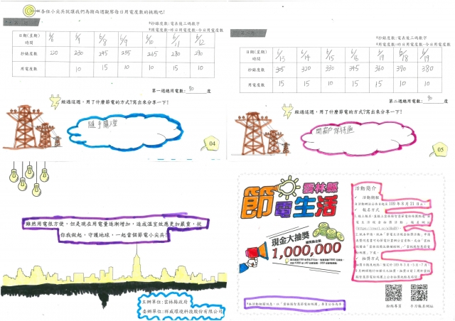 黃采晨-雲林縣小縣民教育活動學習紀錄冊-客厝國小