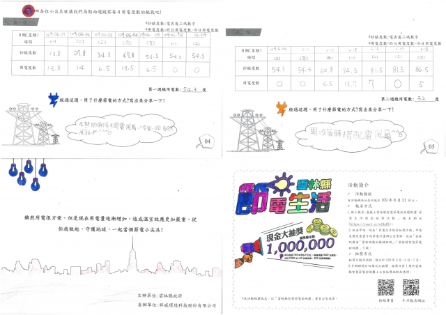 王馨慧-雲林縣小縣民教育活動學習紀錄冊-客厝國小