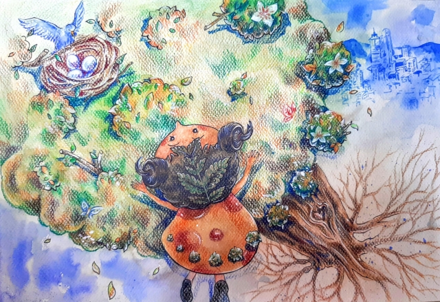 夢自由-2020《紙上躍躍然．典美插畫大賞》網路人氣獎票選