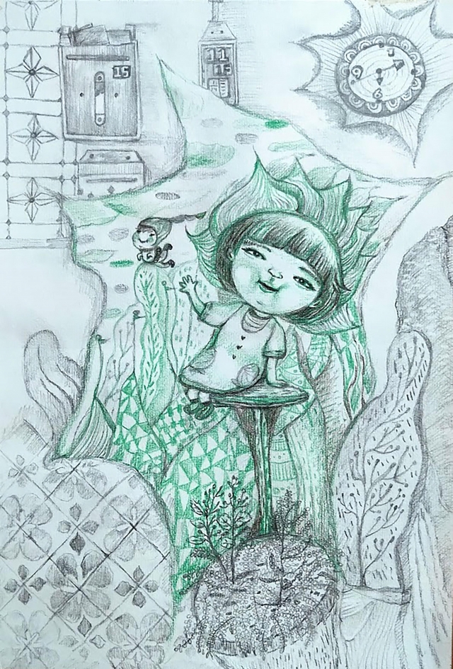 雲水山間自在遊-2020《紙上躍躍然．典美插畫大賞》網路人氣獎票選