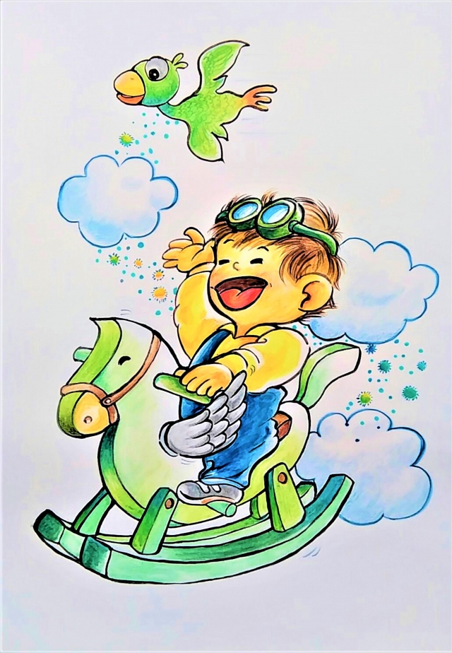 自由．翱翔-2020《紙上躍躍然．典美插畫大賞》網路人氣獎票選