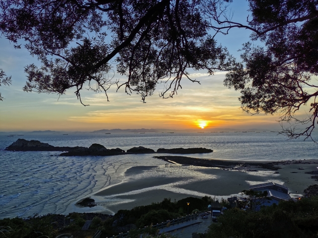 西莒坤坵的夕陽餘暉-我鏡頭下的莒光－莒光之美