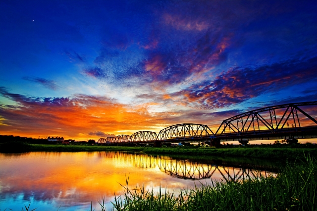 夕陽餘暉-百年鐵橋‧風華再現-大樹舊鐵橋美照徵選