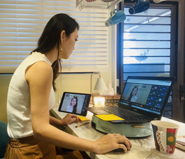 新莊國小張琬湄老師-網課也要維持美感形象-新北就是愛老師-愛的疫外連線人氣王票選