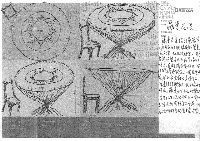 藤蔓花桌-2021 特工盃家具設計大賽