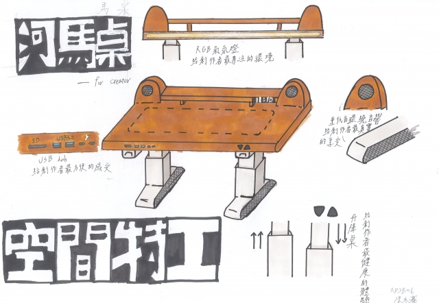 河馬桌-2021 特工盃家具設計大賽