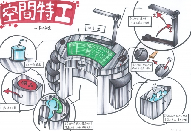 多功能桌-2021 特工盃家具設計大賽