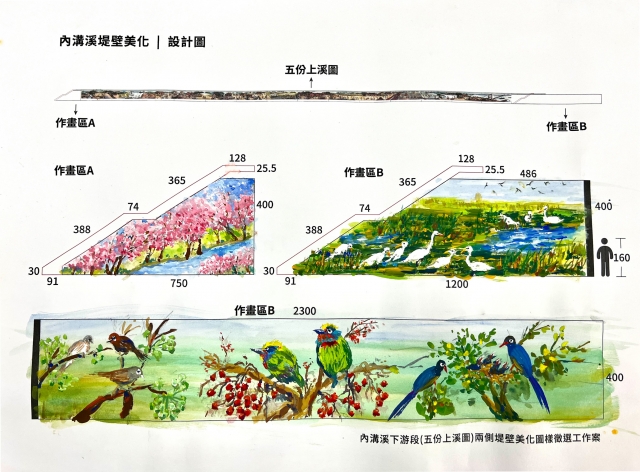 內溝溪生態之美-畫說內溝新藝采- 111年內溝溪堤壁牆面美化作品票選活動
