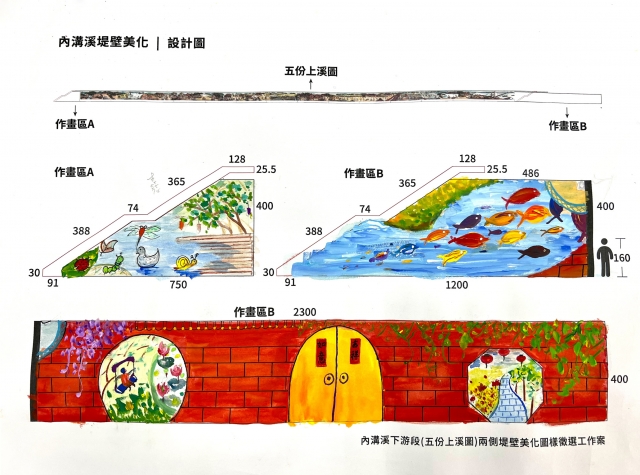 內溝溪往事-畫說內溝新藝采- 111年內溝溪堤壁牆面美化作品票選活動