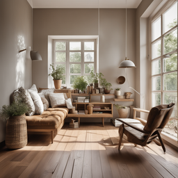 慵懶木質調臥室-2023-崑山空設Playground AI 創作影像競賽