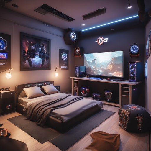 電競風房間-2023-崑山空設Playground AI 創作影像競賽