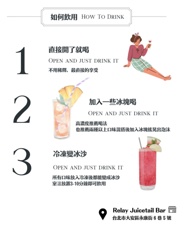 Relay Juicetail │ 新鮮水果調酒-東門永康節好店票選 2022